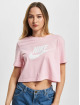 Nike t-shirt Essential Crop Icon Future pink