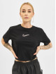 Nike T-Shirt Crop schwarz