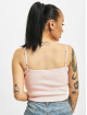 Nike Tank Tops Essentials Rib Crop rose