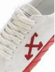 Off-White Baskets Low Vulcanized Suede Leather blanc