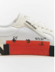 Off-White Sneaker Low Vulcanized Suede Canvas bianco