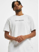 Off-White T-Shirty Logo Print Cotton bialy