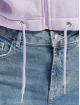 On Vacation Hoodies con zip Ladies Calligraphy Cropped viola
