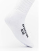 On Vacation Socks Retro Palms Embroidery white