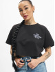 On Vacation Tops Calligraphy Ladies Cropped nero
