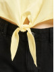 Only Camiseta May Cropped Knot amarillo