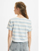 Only Camiseta May Cropped Knot Str azul