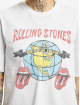 Only Camiseta Rolling Stones Boxy Tour blanco