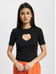 Only Camiseta Randi Heart negro
