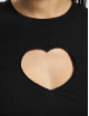 Only Camiseta Randi Heart negro