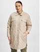Only Coats Newtanzia Long Quilt Shacket beige