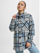 Only Frakker Allison Check Shacket grå