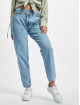 Only High Waisted Jeans Life Carrot Pleat blue