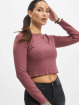 Only Longsleeve Kitty Cropped paars
