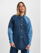 Only overhemd Carrie Two Tone blauw