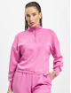 Only Pullover Scarlett L/S Cuff Half Zip pink