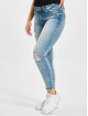 Only Skinny Jeans onlBlush Life Mid Raw Ankle Dest REA213 blau