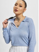 Only Sweat & Pull Hannah Polo Neck bleu