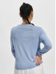 Only Sweat & Pull Hannah Polo Neck bleu