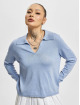 Only Sweat & Pull Hannah Polo Neck bleu