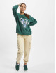 Only Sweat & Pull Luna L/S University Box vert
