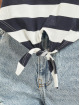 Only t-shirt Cropped Knot Stripe blauw