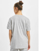 Only T-Shirt Cate Oversiz grau