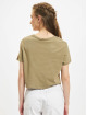 Only T-shirt May Cropped Knot grön