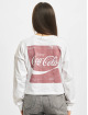 Only T-Shirt manches longues Coca Cola blanc