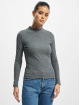 Only T-Shirt manches longues Emma High Neck gris