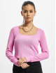 Only T-Shirt manches longues Normani Square magenta