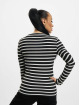 Only T-Shirt manches longues Emma L/S O-Neck Stripe noir