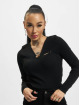 Only T-Shirt manches longues Perla Peek A Boo noir