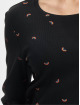 Only T-Shirt manches longues Fenja Cropped noir