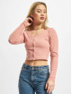 Only T-Shirt manches longues Kaya Cropped rose