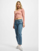 Only T-Shirt manches longues Kaya Cropped rose