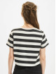 Only T-shirt May Cropped Knot Stripe nero