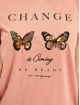 Only T-Shirt Onlkita Life Butterfly Box JRS rosa