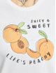 Only T-shirt Kimmy Peach vit