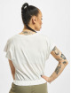 Only T-shirt Plain Cropped vit
