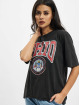 Only t-shirt Lucy Boxy University zwart