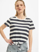 Only T-shirts Cropped Knot Stripe blå