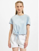 Only T-Shirty May Cropped Knot niebieski