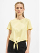 Only T-Shirty May Cropped Knot zólty