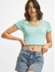 Only Top Kika V-Neck turquoise