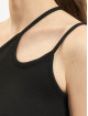 Only Tops Nessa Rib Double One Shoulder nero
