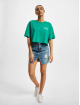 Only Tops May Y Cropped Print verde