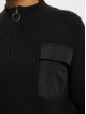 Only Trøjer Petra Zip Highneck sort