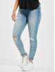 Only Tynne bukser onlBlush Life Mid Raw Ankle Dest REA213 blå