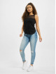 Only Tynne bukser onlBlush Life Mid Raw Ankle Dest REA213 blå